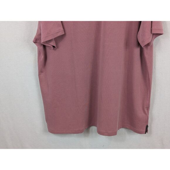 Rhone Delta Pique Button Down Polo Shirt Purple Men's Size 2XL/XXL - Picture 3 of 10